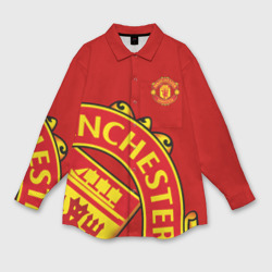 Женская рубашка oversize 3D F.c.m.u sport Манчестер Юнайтед FCMU Manchester united