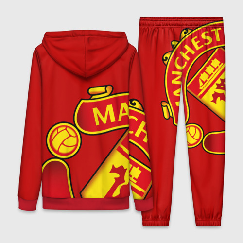 Женский костюм 3D F.c.m.u sport Манчестер Юнайтед FCMU Manchester united, цвет красный - фото 2