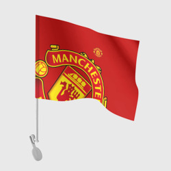 Флаг для автомобиля F.c.m.u sport Манчестер Юнайтед FCMU Manchester united