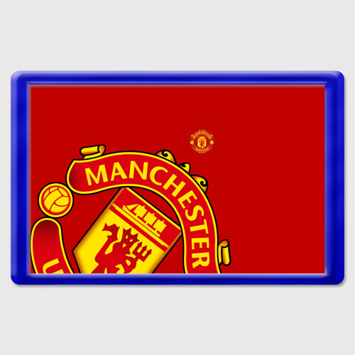 Магнит 45*70 F.c.m.u sport Манчестер Юнайтед FCMU Manchester united, цвет синий