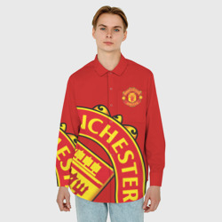 Мужская рубашка oversize 3D F.c.m.u sport Манчестер Юнайтед FCMU Manchester united - фото 2