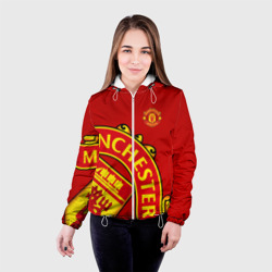 Женская куртка 3D F.c.m.u sport Манчестер Юнайтед FCMU Manchester united - фото 2