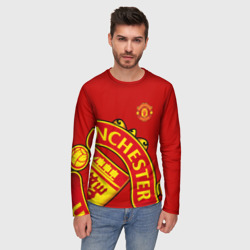 Мужской лонгслив 3D F.c.m.u sport Манчестер Юнайтед FCMU Manchester united - фото 2