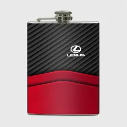 Фляга Lexus logo - red black carbon