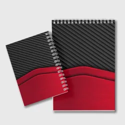 Блокнот Lexus logo - red black carbon - фото 2