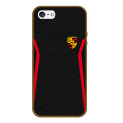 Чехол для iPhone 5/5S матовый Porsche sport Порше