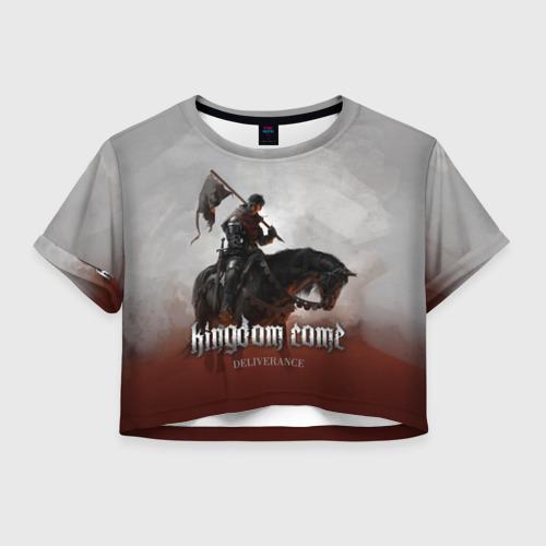 Женская футболка Cropp-top Рыцарь на коне Фото 01 Женская футболка Cropp-top Рыцарь на коне Фото 01