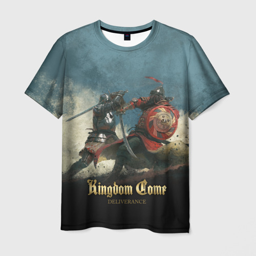 Мужская футболка с принтом Kingdom fight, вид спереди №1