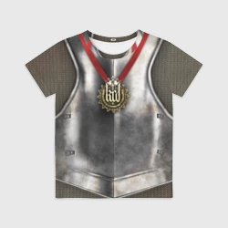 Детская футболка 3D Доспех рыцаря