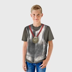 Детская футболка 3D Доспех рыцаря - фото 2