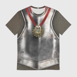 Мужская футболка 3D Доспех рыцаря