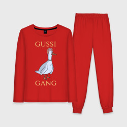 Женская пижама с лонгсливом хлопок Gussi gang