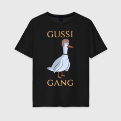 Женская футболка хлопок Oversize Gussi gang