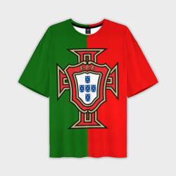 Мужская футболка oversize 3D Сборная Португалии флаг