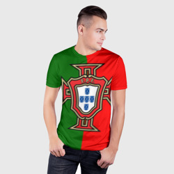 Мужская футболка 3D Slim Сборная Португалии флаг - фото 2