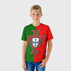 Детская футболка 3D Сборная Португалии флаг - фото 2