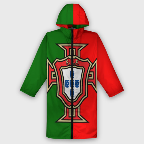 Мужской дождевик 3D Сборная Португалии флаг, цвет белый