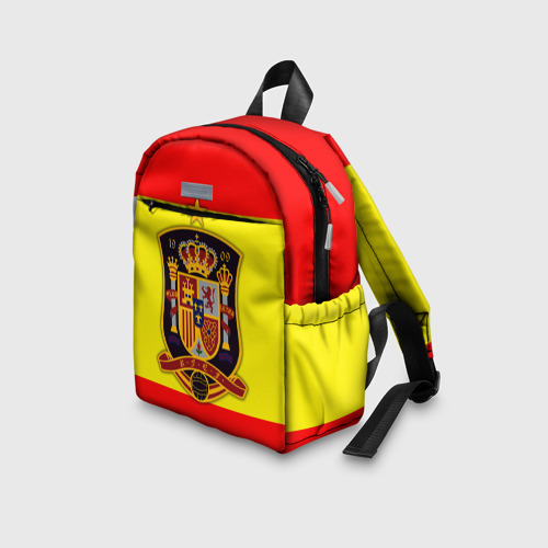 Детский рюкзак 3D с принтом Сборная Испании флаг, вид сбоку #3