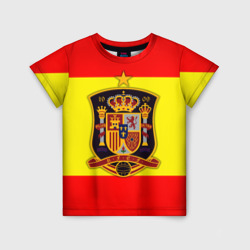 Детская футболка 3D Сборная Испании флаг