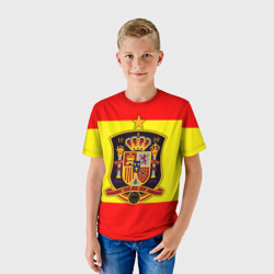 Детская футболка 3D Сборная Испании флаг - фото 2