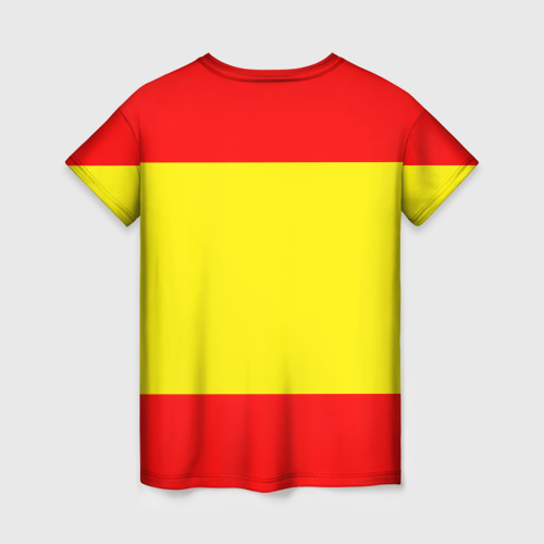 Женская футболка 3D Сборная Испании флаг - фото 2