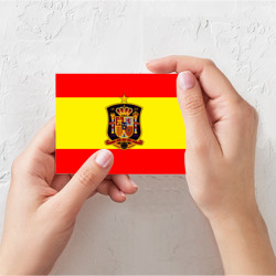 Поздравительная открытка Сборная Испании флаг - фото 2