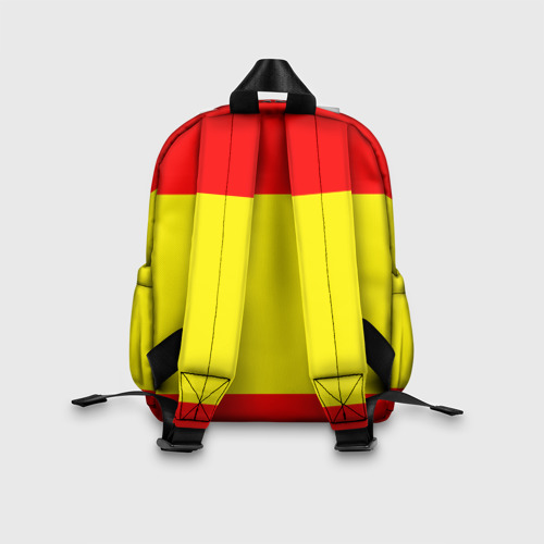 Детский рюкзак 3D с принтом Сборная Испании флаг, вид сзади #2