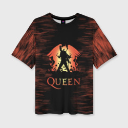 Женская футболка oversize 3D Queen