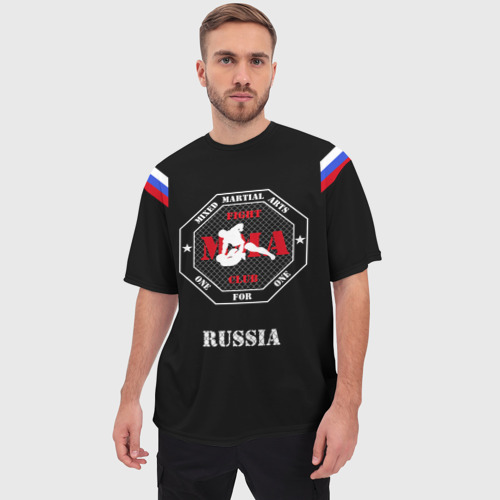 Мужская футболка oversize 3D MMA Mixed Martial Arts, цвет 3D печать - фото 3