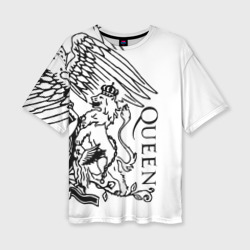 Женская футболка oversize 3D Queen