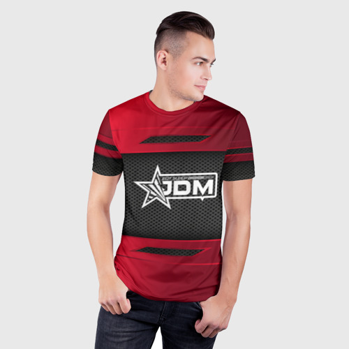 Мужская футболка 3D Slim JDM SPORT, цвет 3D печать - фото 3