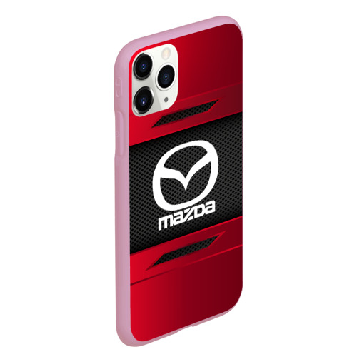 Чехол для iPhone 11 Pro Max матовый Mazda sport, цвет розовый - фото 3