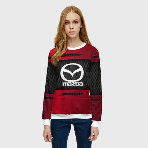 Женский свитшот 3D Mazda sport, цвет 3D печать - фото 3