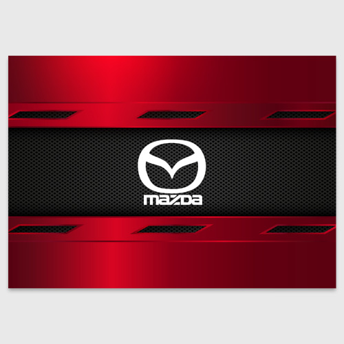 Поздравительная открытка Mazda sport, цвет белый