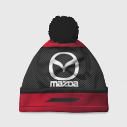 Шапка 3D c помпоном Mazda sport