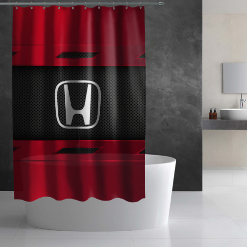 Штора 3D для ванной Honda sport - фото 3