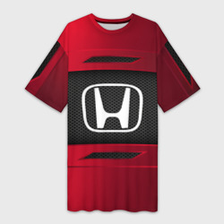 Платье-футболка 3D Honda sport