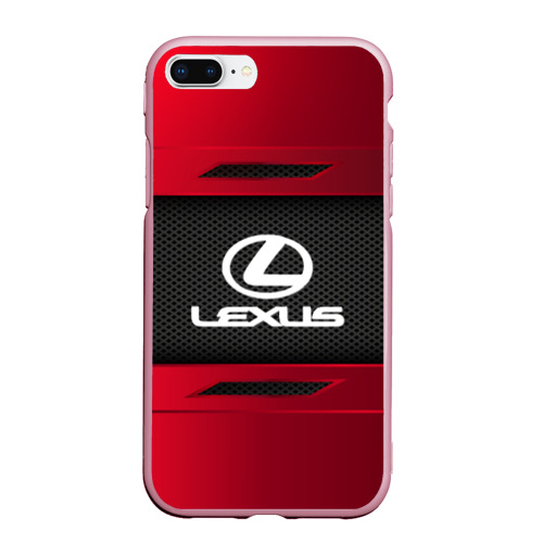 Чехол для iPhone 7Plus/8 Plus матовый Lexus sport, цвет розовый