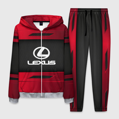 Мужской костюм 3D Lexus sport, цвет меланж