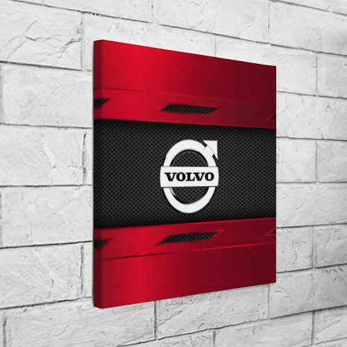 Холст квадратный Volvo sport, цвет 3D печать - фото 3