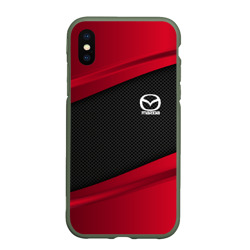 Чехол для iPhone XS Max матовый Mazda sport