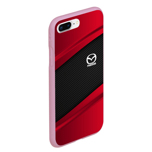 Чехол для iPhone 7Plus/8 Plus матовый Mazda sport, цвет розовый - фото 3