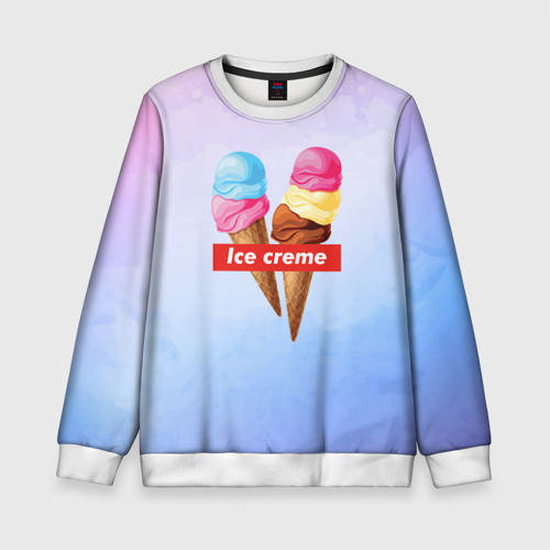 Детский свитшот 3D Ice Creme, цвет 3D печать