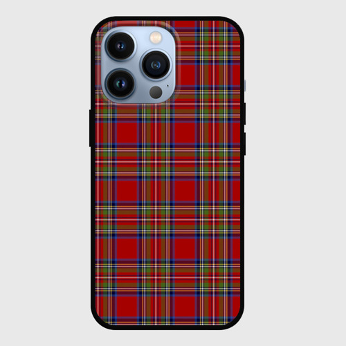 Чехол для iPhone 13 Pro Королевский Стюарт Тартан, цвет черный