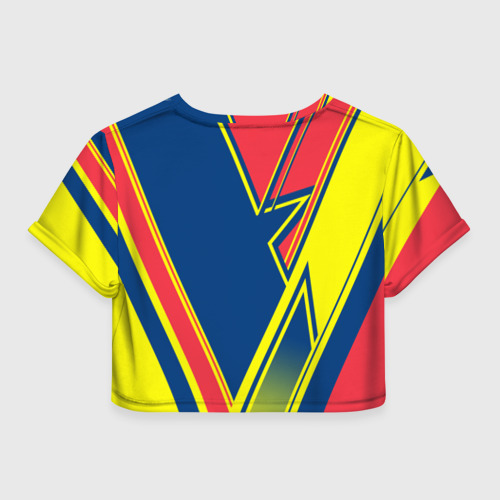 Женская футболка Crop-top 3D Bicyclist, цвет 3D печать - фото 2