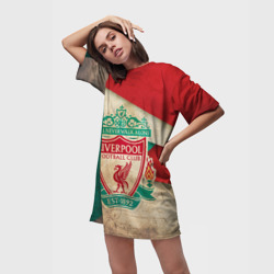 Платье-футболка 3D Ливерпуль олд - фото 2