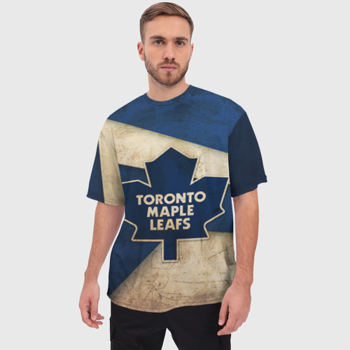 Мужская футболка oversize 3D Торонто олд, цвет 3D печать - фото 3