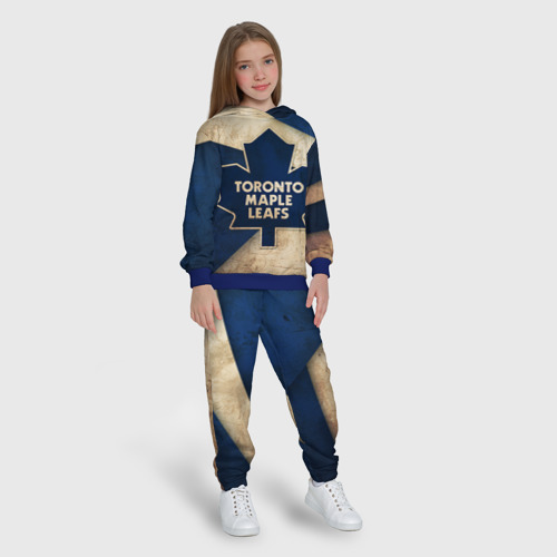 Детский костюм с толстовкой 3D Торонто олд, цвет синий - фото 5