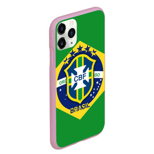 Чехол для iPhone 11 Pro Max матовый Сборная Бразилии флаг - фото 3