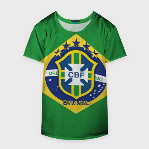 Накидка на куртку 3D Сборная Бразилии флаг, цвет 3D печать - фото 4